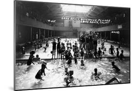 Long Beach, California - Bath House Plunge Interior Photograph-Lantern Press-Mounted Art Print