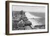 Long Beach, California Coastline and Beach Photograph - Long Beach, CA-Lantern Press-Framed Art Print