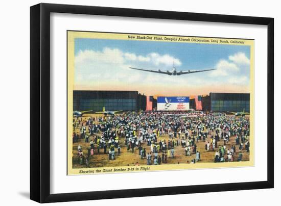 Long Beach, California - Douglas Aircraft Corp. New Black-Out Plant-Lantern Press-Framed Art Print