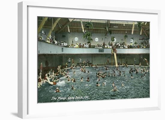 Long Beach, California - General Interior View of the Plunge-Lantern Press-Framed Art Print