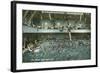 Long Beach, California - General Interior View of the Plunge-Lantern Press-Framed Art Print