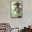 Long Beach, California - Lifeguard Shack and Palm-Lantern Press-Framed Stretched Canvas displayed on a wall