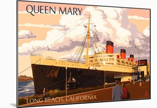 Long Beach, California - Queen Mary-null-Mounted Poster