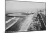 Long Beach, California Rainbow Pier And Ocean Blvd. Photograph - Long Beach, CA-null-Mounted Poster