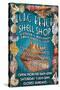 Long Beach, California - Shell Shop-Lantern Press-Stretched Canvas