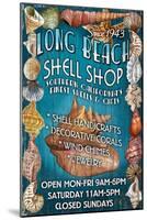 Long Beach, California - Shell Shop-Lantern Press-Mounted Art Print