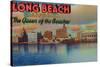 Long Beach, California - The Queen of Beaches-Lantern Press-Stretched Canvas