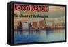 Long Beach, California - The Queen of Beaches-Lantern Press-Framed Stretched Canvas