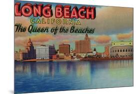 Long Beach, California - The Queen of Beaches-Lantern Press-Mounted Art Print