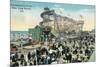 Long Beach, California - View of Amusement Rides Along the Pike-Lantern Press-Mounted Art Print