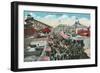 Long Beach, California - View of the Pike-Lantern Press-Framed Art Print