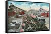 Long Beach, California - View of the Pike-Lantern Press-Framed Stretched Canvas