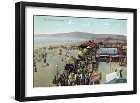 Long Beach, California - View of the Pike-Lantern Press-Framed Art Print