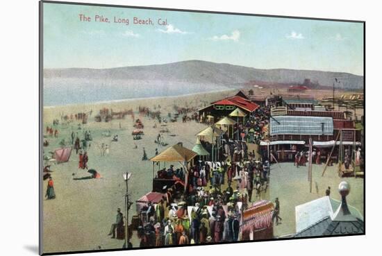 Long Beach, California - View of the Pike-Lantern Press-Mounted Art Print