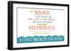 Long Beach Island, New Jersey - Beach Memories Last Forever-Lantern Press-Framed Art Print