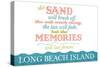 Long Beach Island, New Jersey - Beach Memories Last Forever-Lantern Press-Stretched Canvas