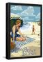 Long Beach Island, New Jersey Beach Scene-null-Framed Poster