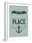 Long Beach Island, New Jersey - LBI Is My Happy Place (#1)-Lantern Press-Framed Art Print