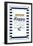 Long Beach Island, New Jersey - LBI Is My Happy Place (#3)-Lantern Press-Framed Art Print