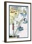 Long Beach Island, New Jersey - Nautical Chart-Lantern Press-Framed Art Print