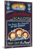 Long Beach Island, New Jersey - Scallops-Lantern Press-Mounted Art Print