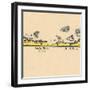 Long Beach Island, New Jersey - Vintage Map (square) 2 of 4-Lantern Press-Framed Art Print