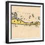 Long Beach Island, New Jersey - Vintage Map (square) 3 of 4-Lantern Press-Framed Art Print