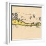 Long Beach Island, New Jersey - Vintage Map (square) 3 of 4-Lantern Press-Framed Art Print