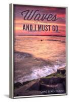 Long Beach Island - the Waves are Calling 2-Lantern Press-Framed Art Print