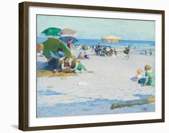 Long Beach (Or Good Old Summertime), C. 1922 (Oil on Canvas)-Edward Henry Potthast-Framed Giclee Print