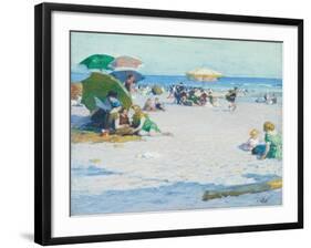 Long Beach (Or Good Old Summertime), C. 1922 (Oil on Canvas)-Edward Henry Potthast-Framed Giclee Print