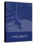 Long Beach, United States of America Blue Map-null-Stretched Canvas