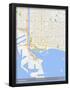 Long Beach, United States of America Map-null-Framed Poster