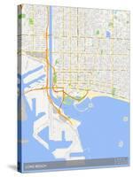 Long Beach, United States of America Map-null-Stretched Canvas