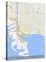 Long Beach, United States of America Map-null-Stretched Canvas