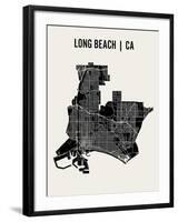 Long Beach-Mr City Printing-Framed Art Print