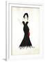 Long Black Dress Two-OnRei-Framed Art Print