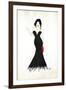 Long Black Dress Two-OnRei-Framed Art Print