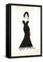 Long Black Dress Two-OnRei-Framed Stretched Canvas