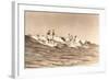 Long Board Surfers off California-null-Framed Art Print