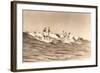 Long Board Surfers off California-null-Framed Art Print