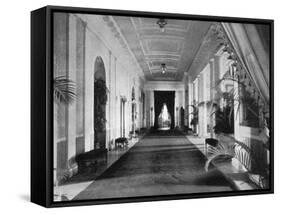 Long Corridor, the White House, Washington, USA, 1908-null-Framed Stretched Canvas