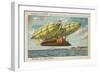 Long Distance Airship in the Year 2000-null-Framed Giclee Print