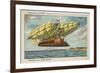 Long Distance Airship in the Year 2000-null-Framed Giclee Print