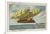 Long Distance Airship in the Year 2000-null-Framed Giclee Print