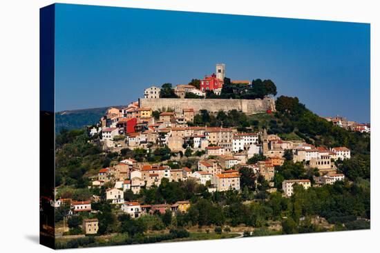 Long distance view, Motovun, Croatia, Europe-Richard Maschmeyer-Stretched Canvas