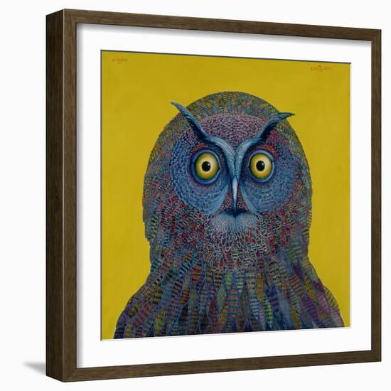 Long-Eared Owl, 1996-Tamas Galambos-Framed Giclee Print