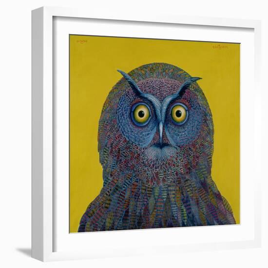 Long-Eared Owl, 1996-Tamas Galambos-Framed Giclee Print