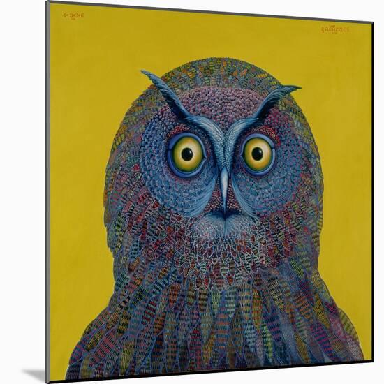 Long-Eared Owl, 1996-Tamas Galambos-Mounted Giclee Print
