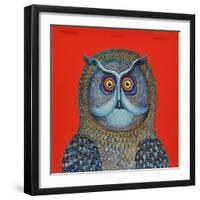 Long-Eared Owl, 2015-Tamas Galambos-Framed Giclee Print